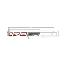 Polaris RZR Hood Decal, Top, Right, Red, 170 EFI, Genuine OEM Part 7186904, Qty 1