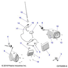 Polaris RZR Speaker Assembly, Tweeter, Genuine OEM Part 2414535, Qty 1
