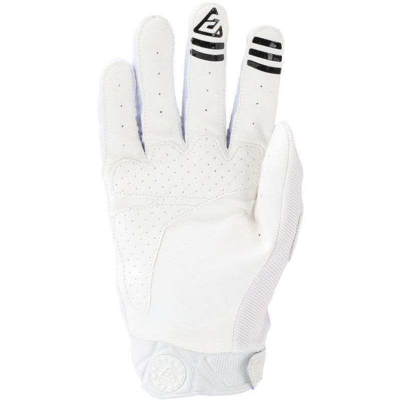 Answer 25 Peak Gloves White/Black Logo Youth - XS