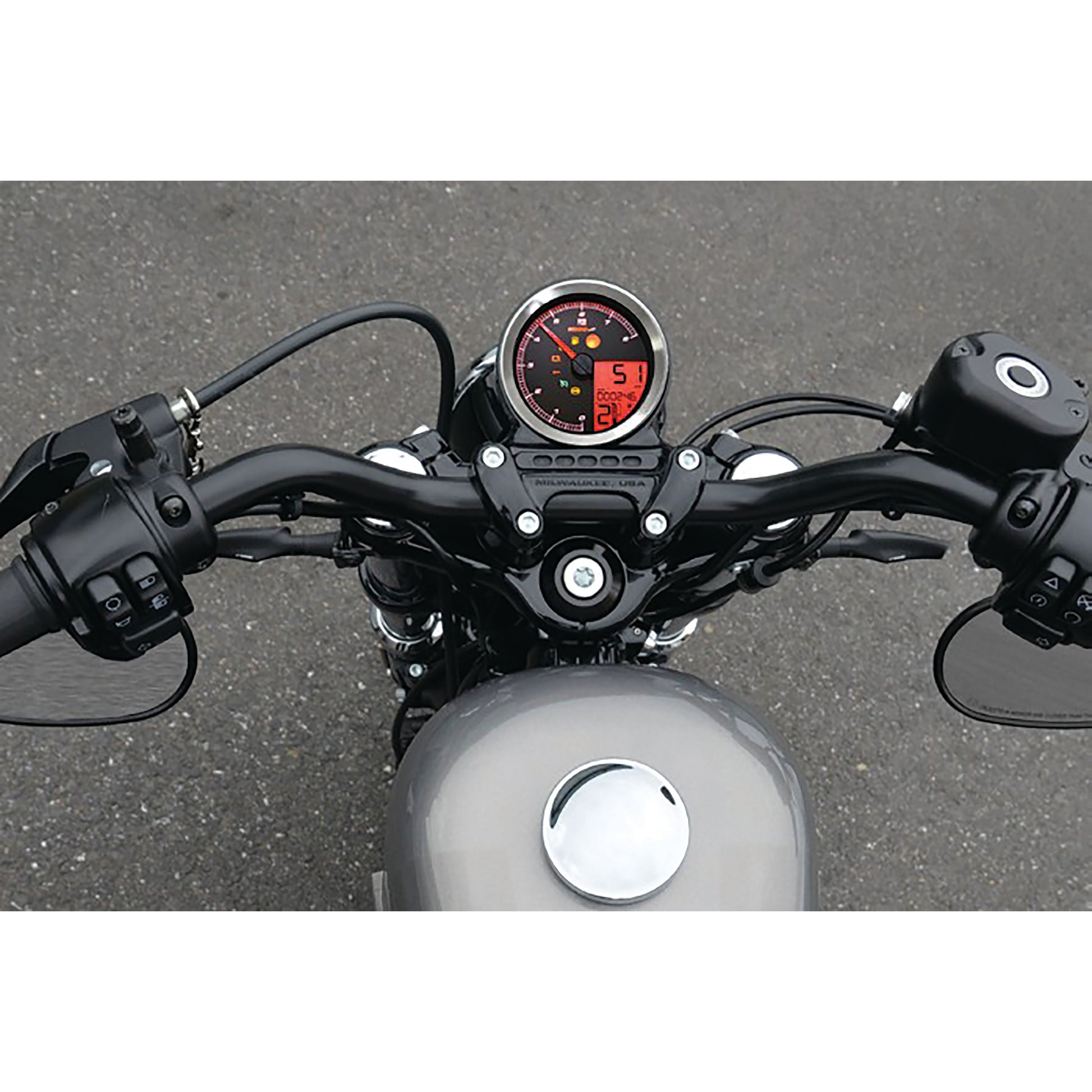 Speedo / Tach Sil Bezel Lcd Color Change Display