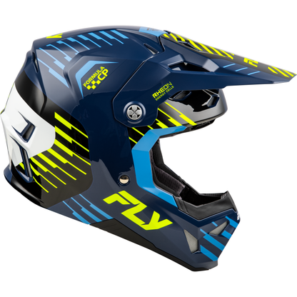 Youth Formula Cp Slice Helmet Navy/Hi Vis/White Yl