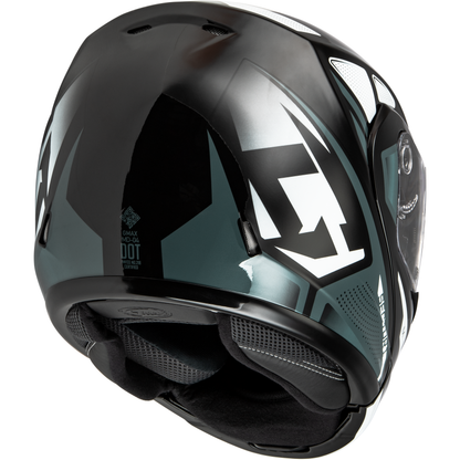 Md 04 Sector Helmet Black/Silver Sm
