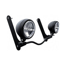 Indian Motorcycle Driving Lights for Front Fork, Pair, for Specific 2014-2019 Chief and Chieftain Models, Matte Black, Increases Visibility, Mounting Brackets, Installation Hardware - 2880732-463