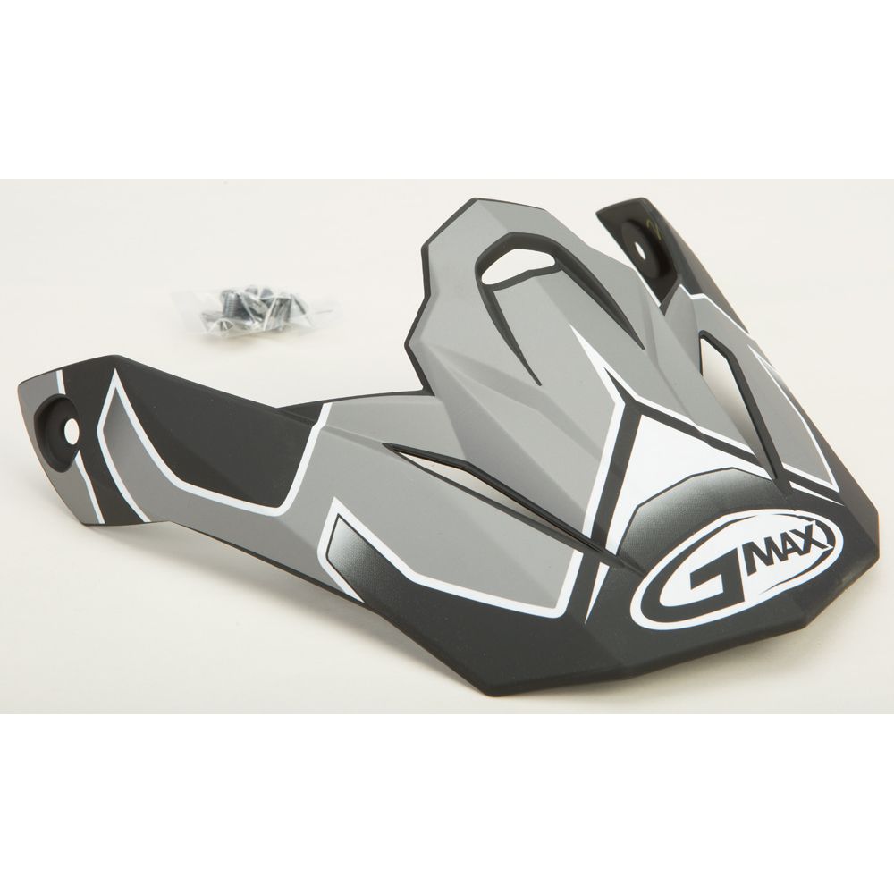 Visor W/Screws Step Mx 86 Dark Silver/White