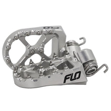 Flo Footpeg Low Silver Yam 10mm Back 12mm Down