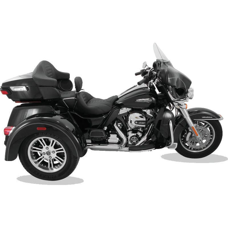 Mustang 08-21 Harley Electra Glide, Rd Glide, Rd King, Str Glide Touring 1PC Seat Deluxe - Black