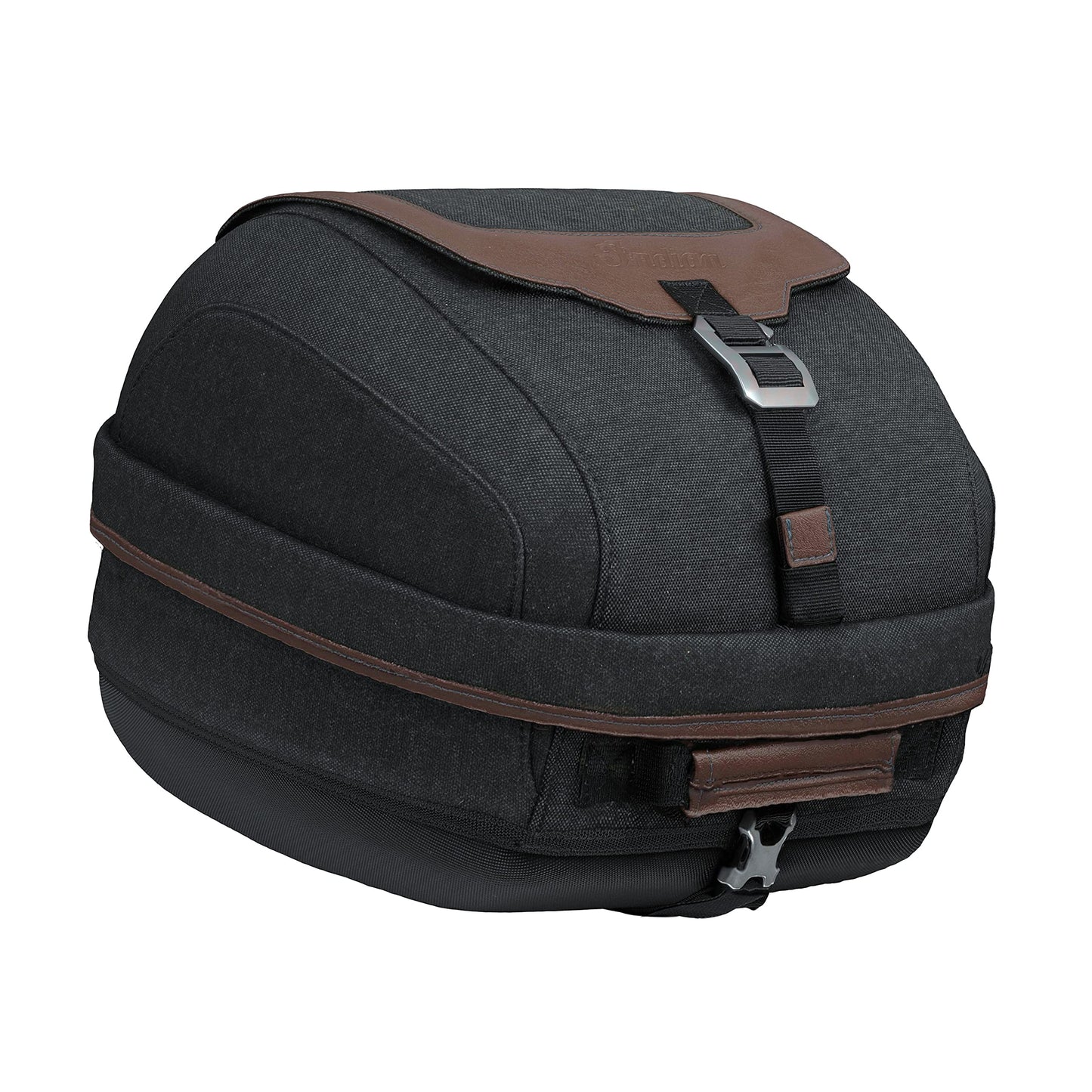 Indian Motorcycle Rear Rack Bag, Black/Brown - 2884830-FBA