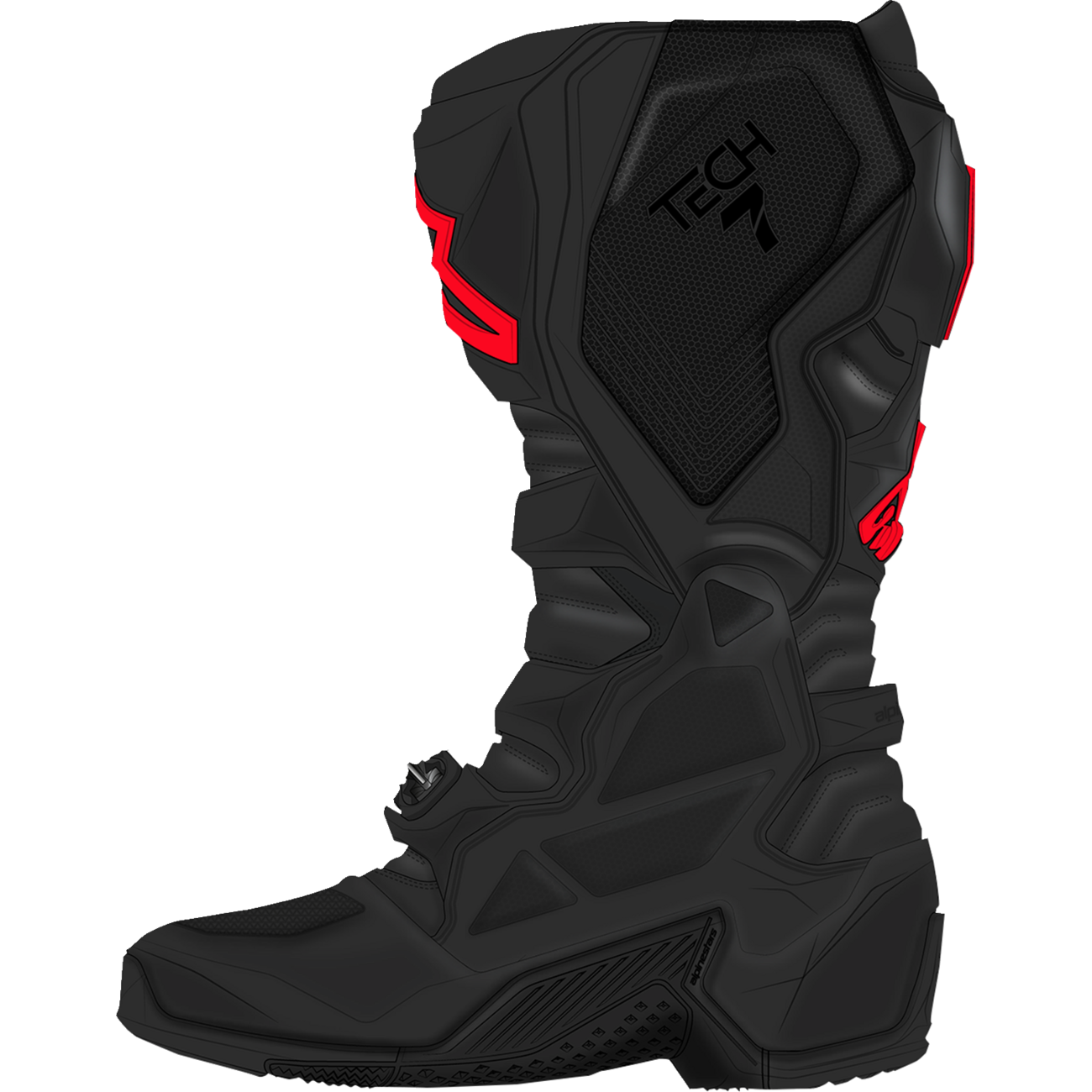 ALPINESTARS Tech 7 Boots - Fluorescent Red/Black - US 12 / EU 47 2012025-1030-12