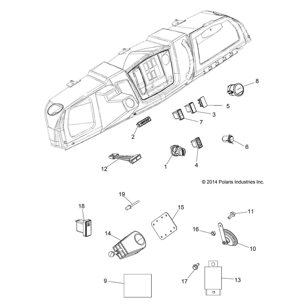 
                      
                        Polaris GEM Turn Indicator, Genuine OEM Part 4011464, Qty 1
                      
                    