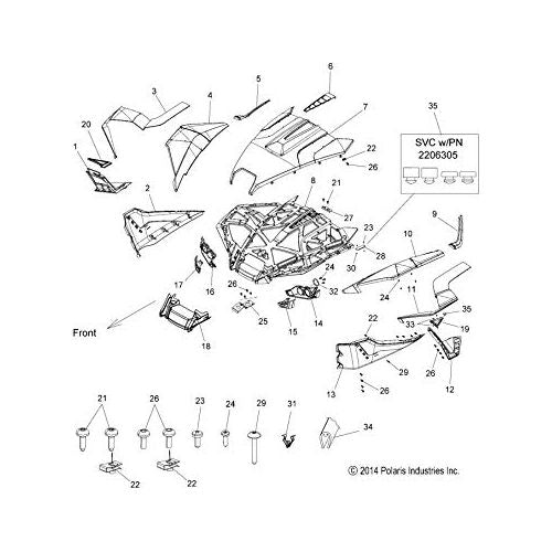 
                      
                        Polaris Slingshot TRIM, FENDER, LH, NUCLEAR SUNSET ORANGE [LE], Genuine OEM Part 5450049-493, Qty 1
                      
                    