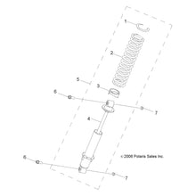 Polaris RZR Shock Assembly, Front, Genuine OEM Part 0454344-067, Qty 1