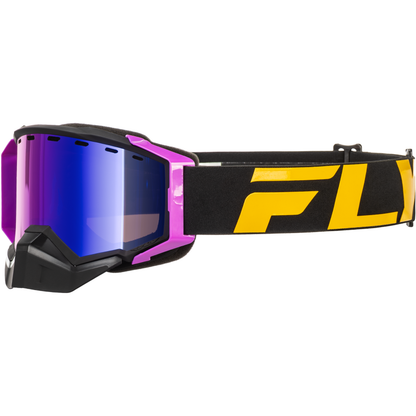 Zone Elite Sn Goggle Blk/Pink W/Pur Mir/Plrzd Rose Lens