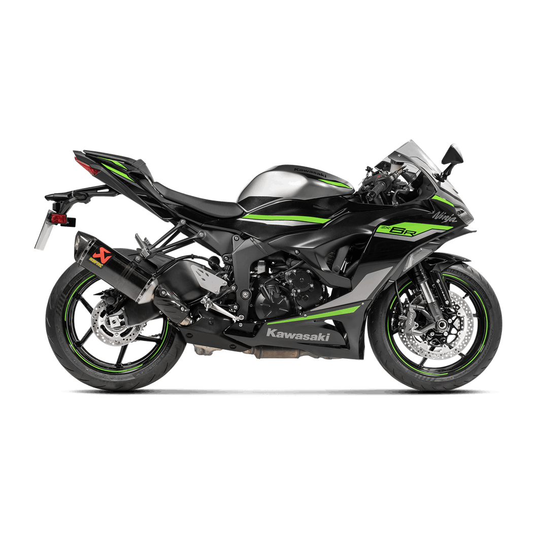 AKRAPOVIC Slip-On Line Muffler - Carbon Fiber - ZX-6R S-K6SO7-HZC/3