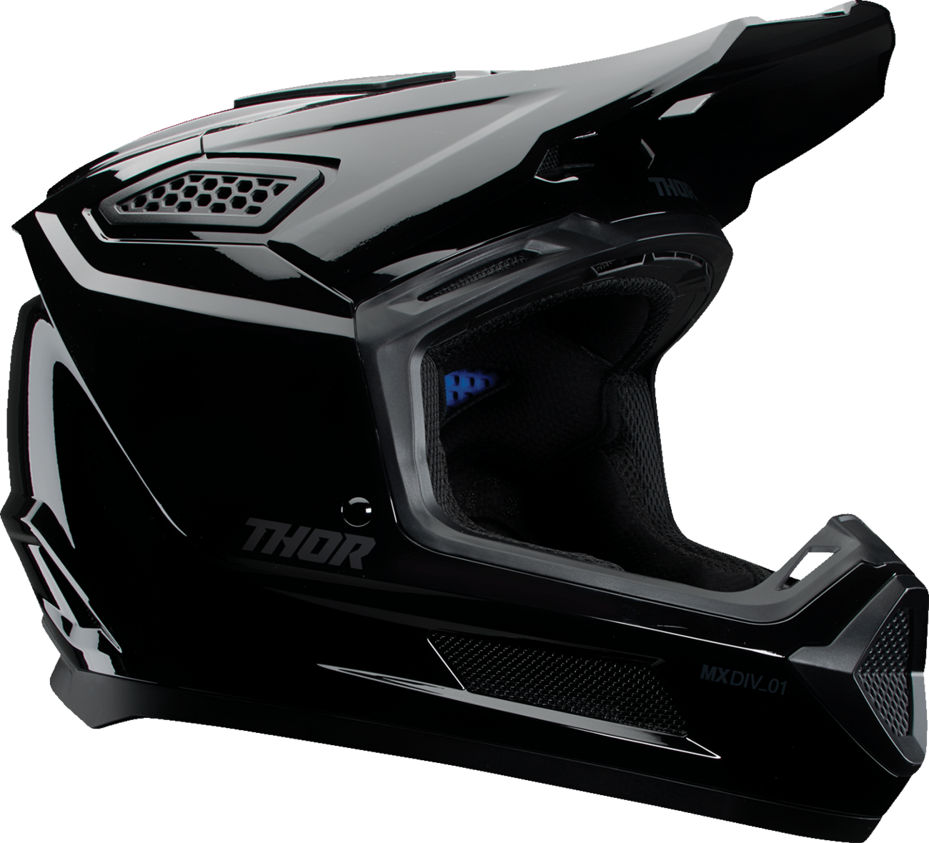 THOR Fleet Helmet - Blackout - Gloss Black - Medium 0110-8966
