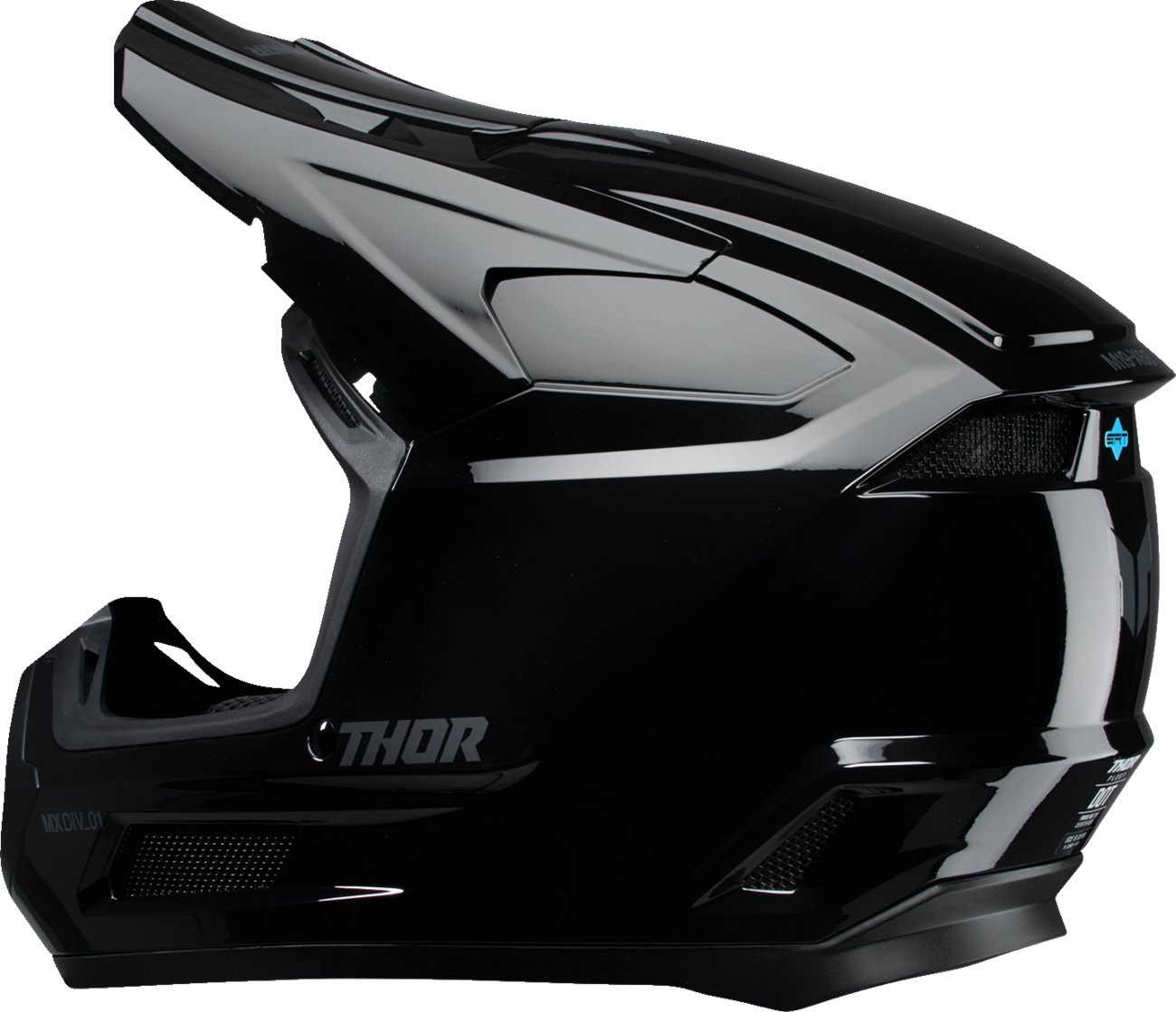 THOR Youth Fleet Helmet - Blackout - Gloss Black - Medium 0111-1696