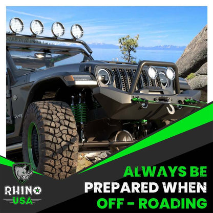 Rhino USA 3/4In D-Ring Shackle Set (2-Pack)(Green)