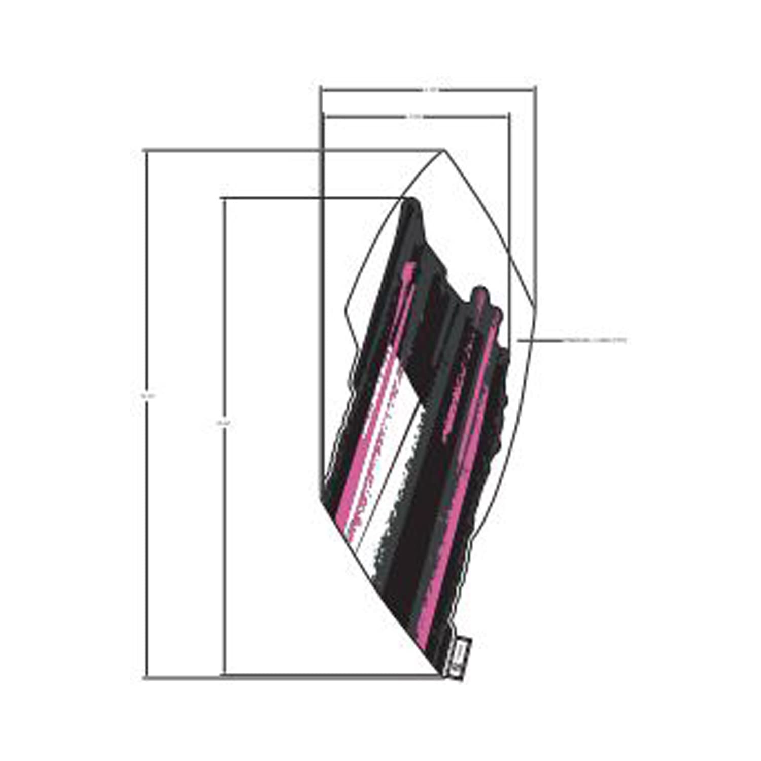 Polaris ATV Fender Decal, Rear, Right, Pink, Genuine OEM Part 7184936, Qty 1