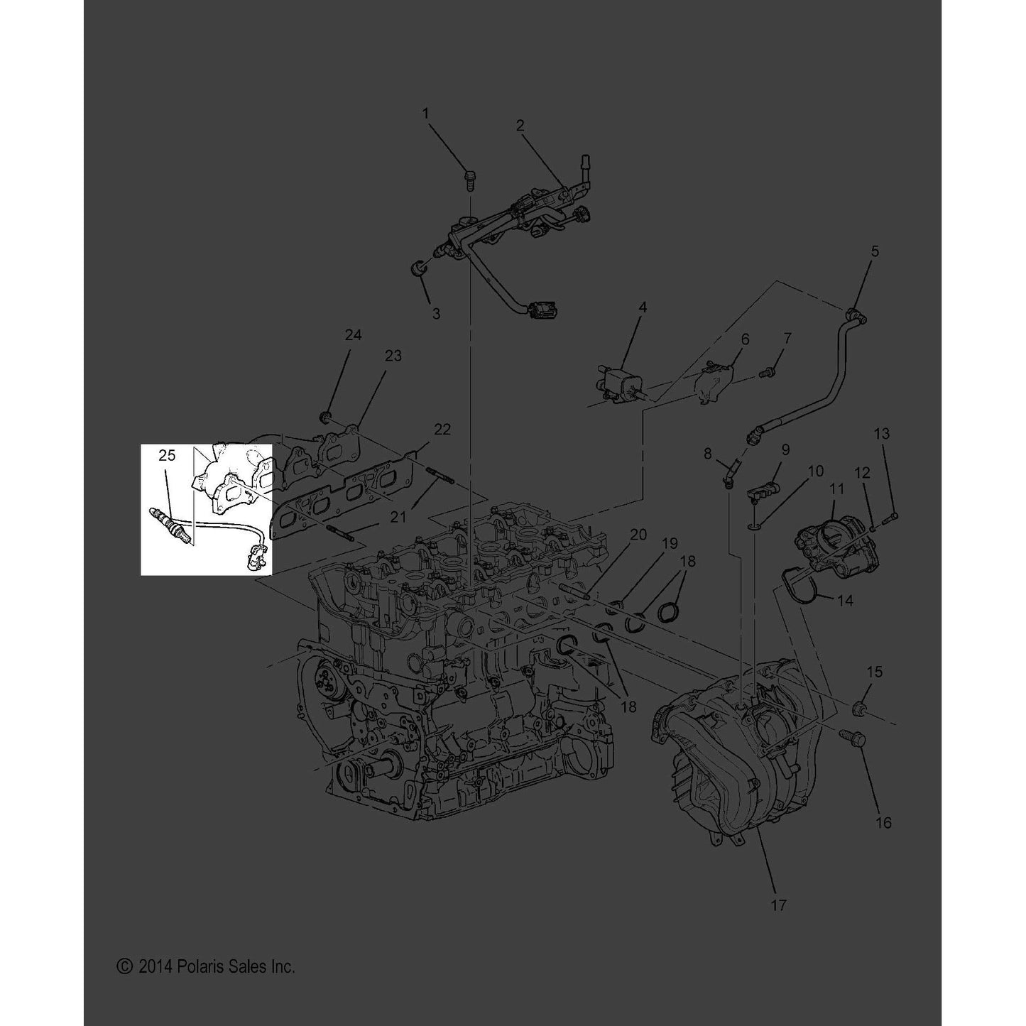 Polaris Slingshot Sensor Assembly, GM, Genuine OEM Part 12589321, Qty 1