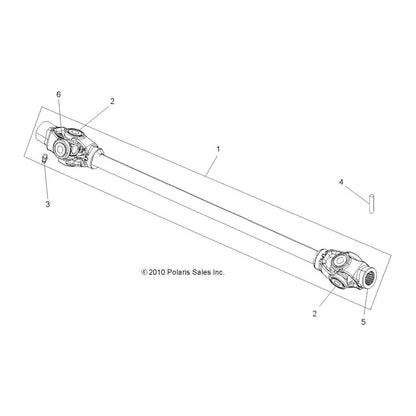 Polaris ATV Cross & Bearing Nongrease Kit, Genuine OEM Part 2204320, Qty 1