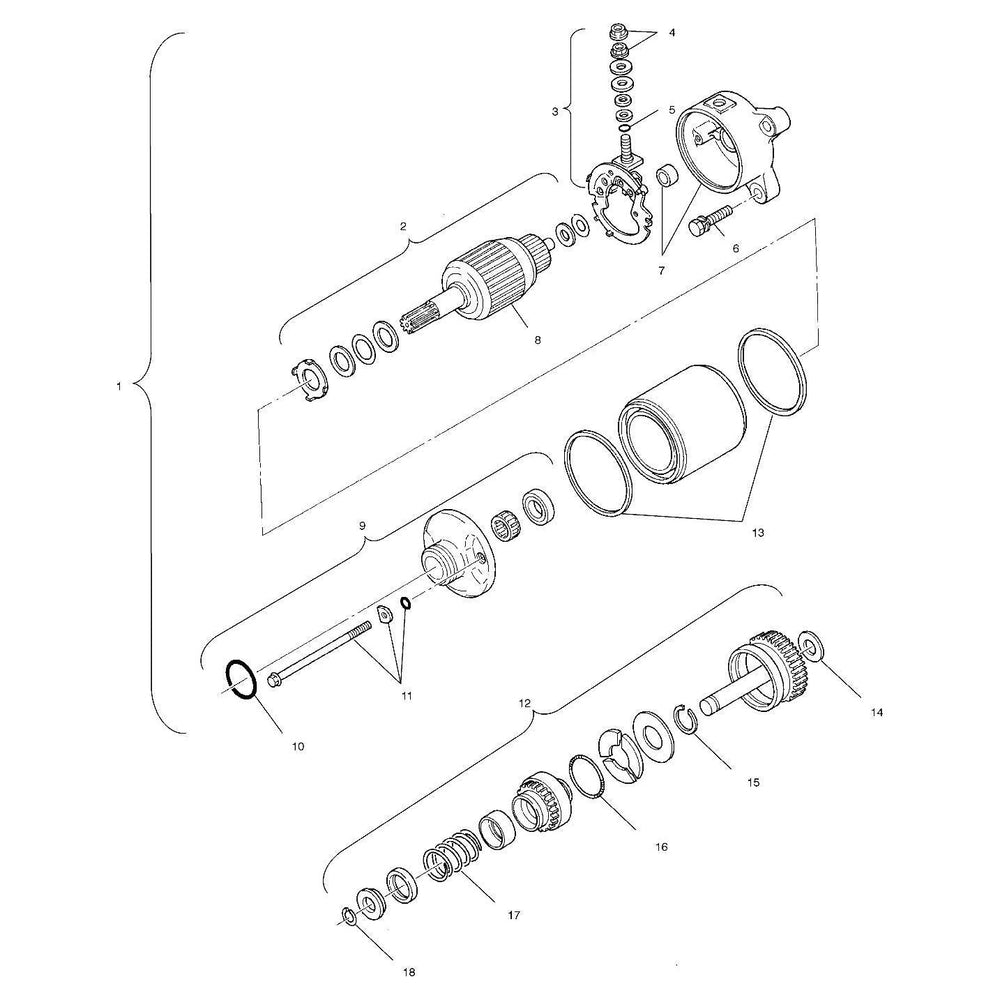 Polaris Off Road Carbon Brush Set, Genuine OEM Part 3088169, Qty 1