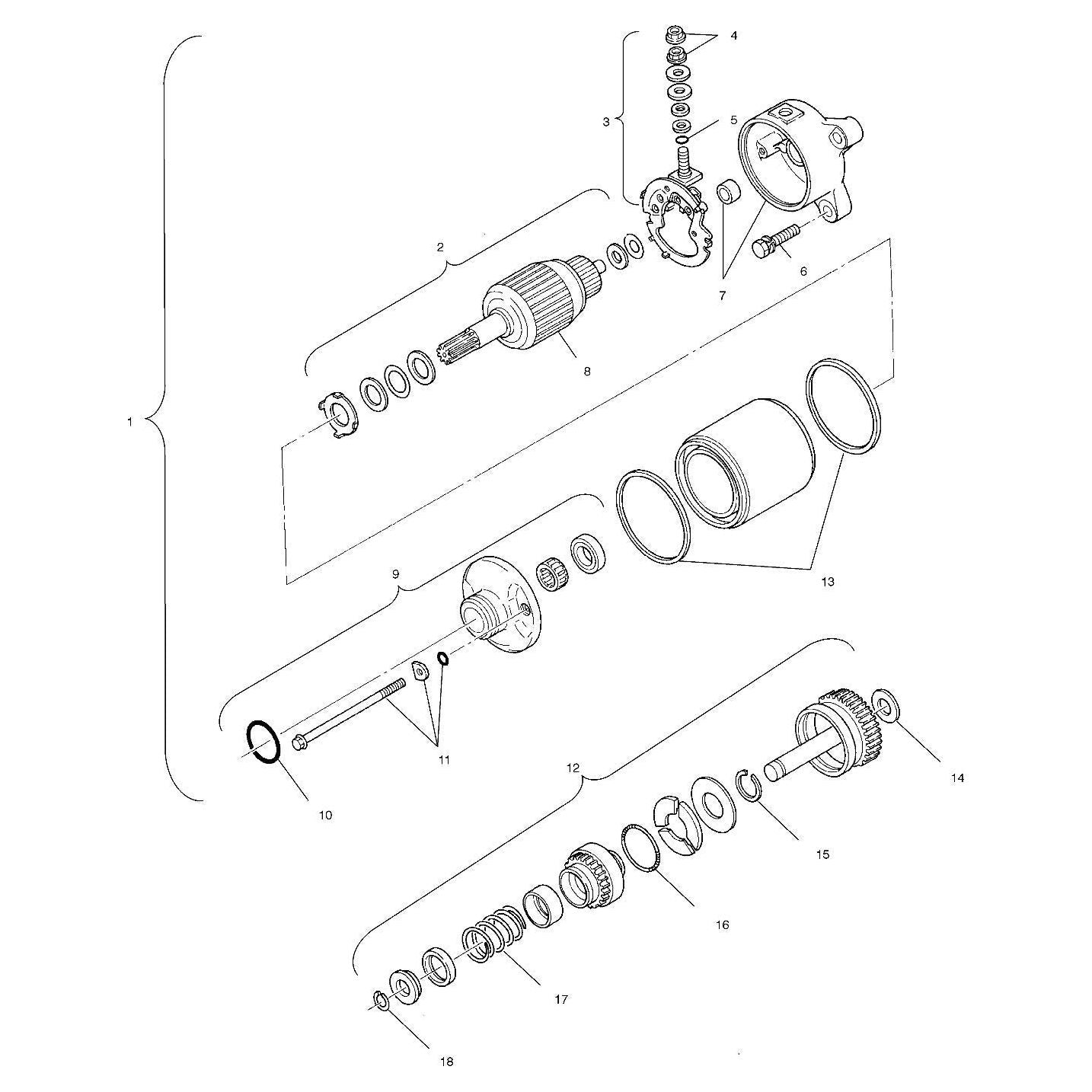 Polaris Off Road Carbon Brush Set, Genuine OEM Part 3088169, Qty 1