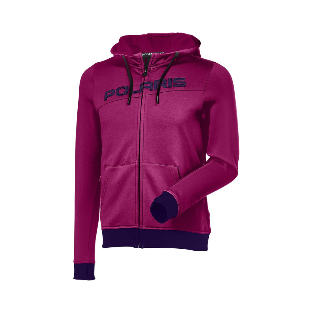 Polaris Off Road Women's Tech Full-Zip Hoodie - S Fuschia/Purple