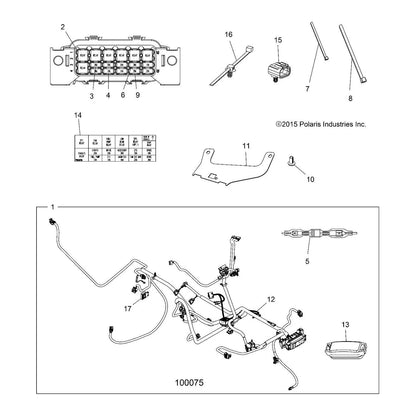 Polaris ATV EPS Main Harness, Genuine OEM Part 2414620, Qty 1