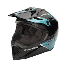 Polaris 509 Altitude 2.0 Off-Road ATV Motocross Dirtbike Motorcycle Snowmobile DOT Approved Full Face Helmet for Adult Men Women with Adjustable Upper Vents (Teal, L) - 283305106