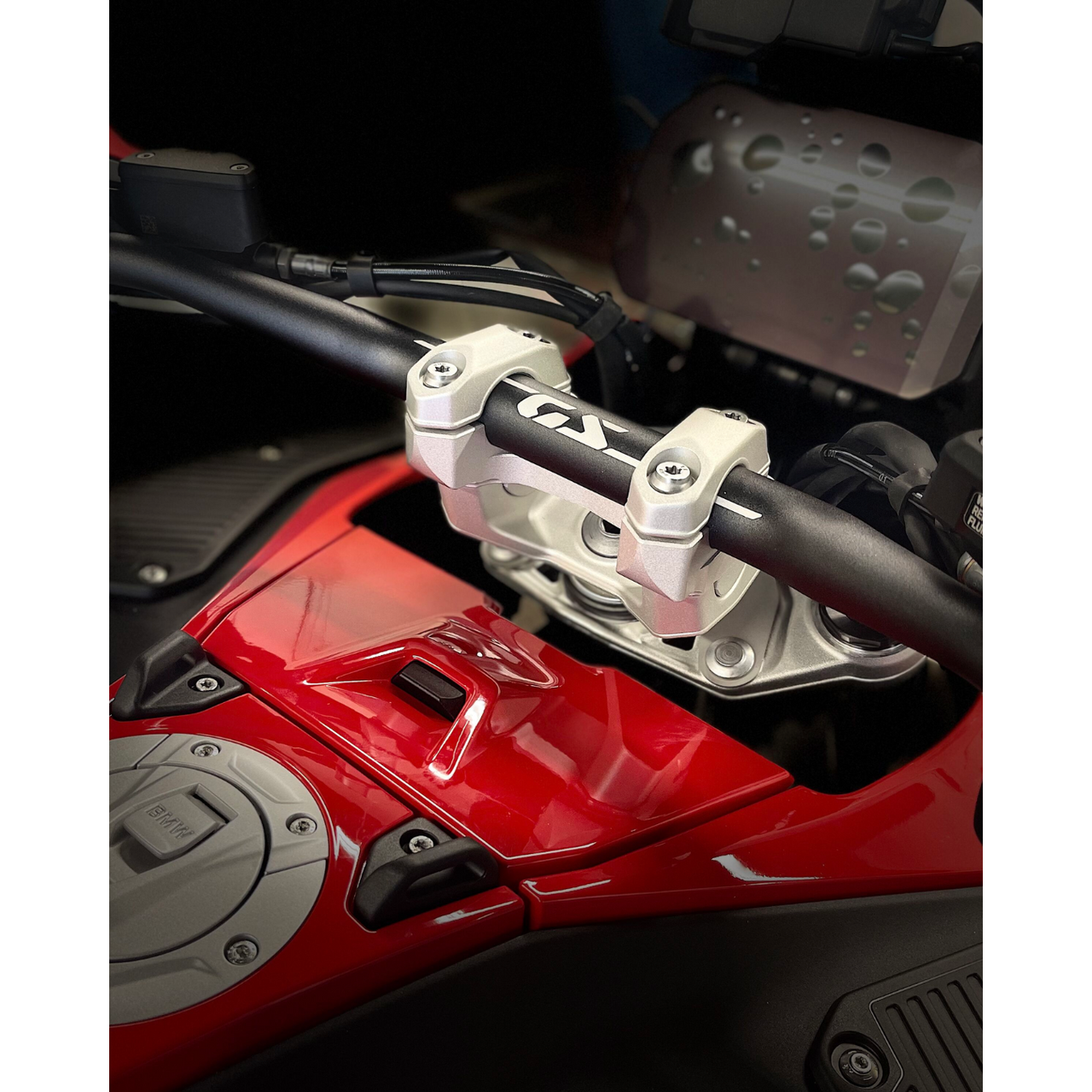 Handlebar Risers Tour Silver Bmw