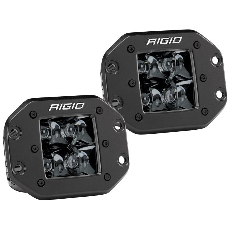 Rigid Industries D2 - Midnight Edition Flush Mount Spot Lights