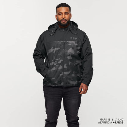 Indian Motorcycle Men's Casual Camo Jacket, Black - 2XL - 286285412