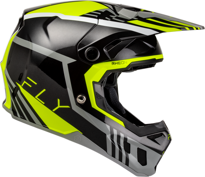 Youth Formula Cc Strike Helmet Grey/Black/Hi Vis Yl