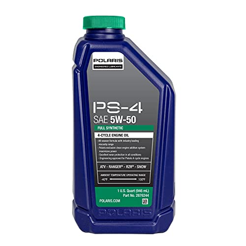 
                      
                        Polaris PS4 All-Season 4 Cycle 5W50 Full Synthetic Motor Oil, 1 Quart - 2876244
                      
                    