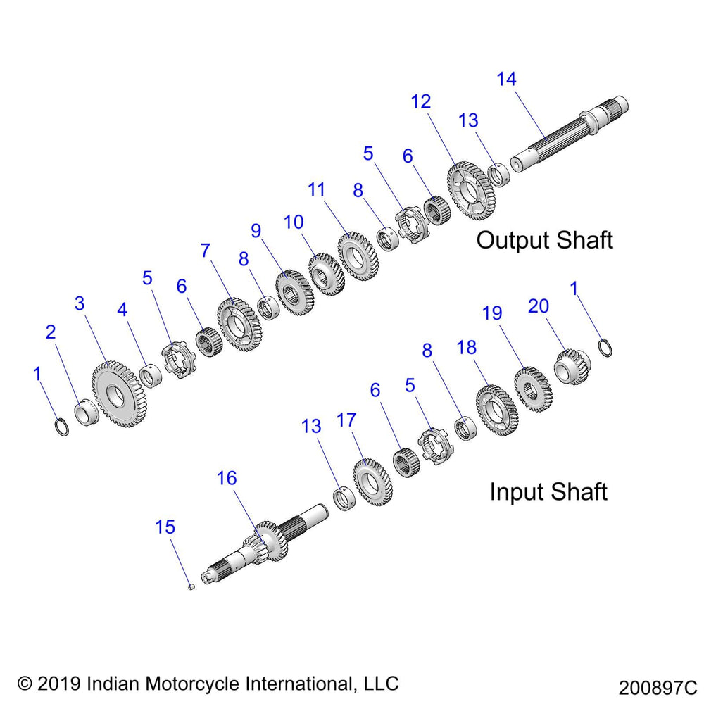 
                      
                        Indian Motorcycle GEAR, 4TH, OUTPUT, Genuine OEM Part 6230922, Qty 1
                      
                    