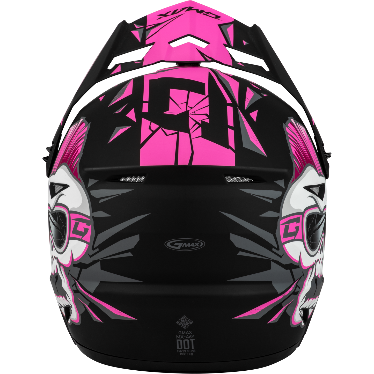 Youth Mx 46y Unstable Helmet Matte Black/Pink Ys