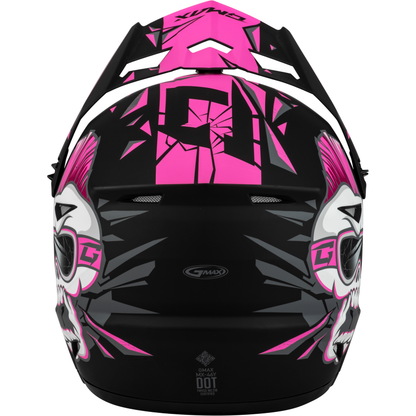 Youth Mx 46y Unstable Helmet Matte Black/Pink Ys