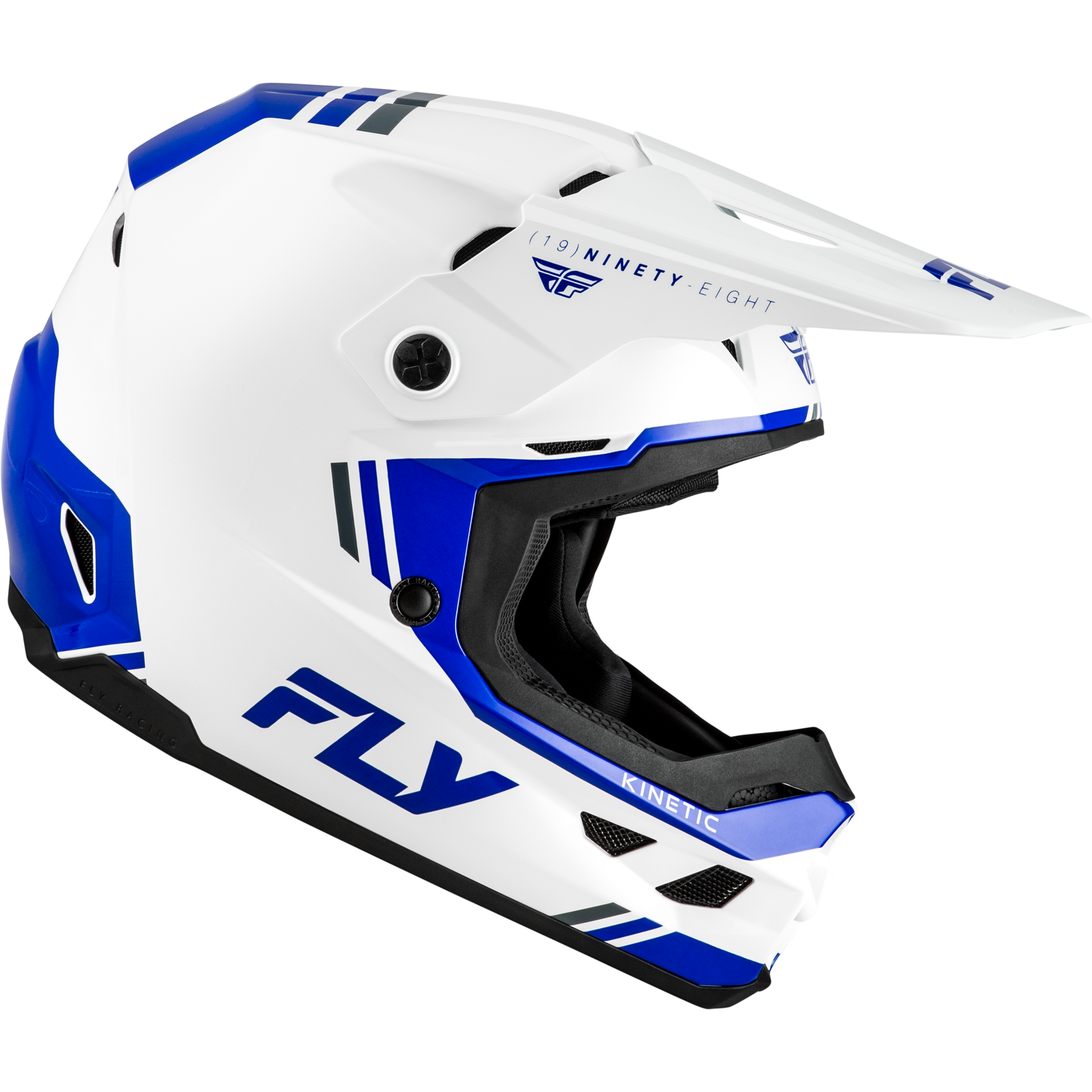 Kinetic Verdict Helmet White/Blue/Grey Xl