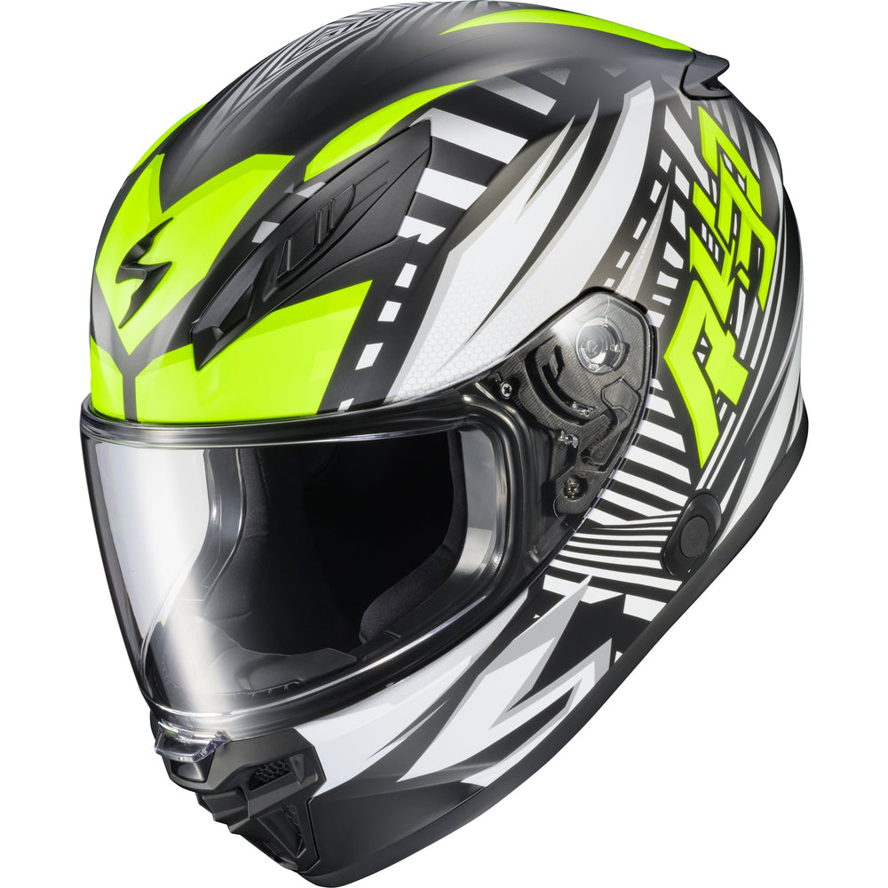Exo R430 Full Face Helmet Head Trip Hi Viz Sm