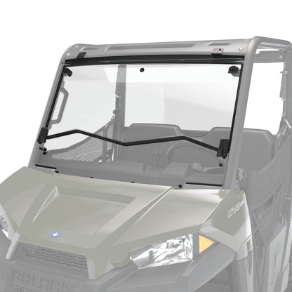 Polaris Off Road Polycarbonate Flip-Down Full Windshield, Clear