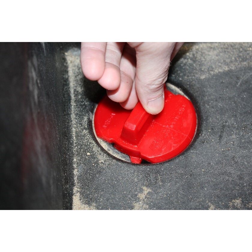 Footwell Drain Plug Kit Red Pol