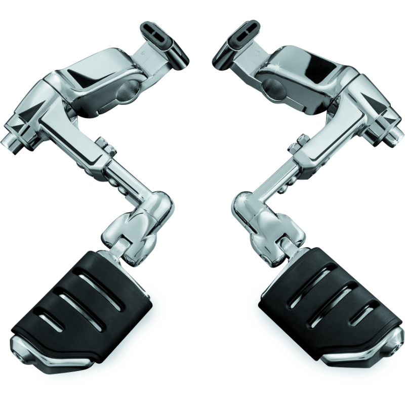 Kuryakyn Ergo III Adjustable Mount With Trident Dually ISO Pegs Chrome