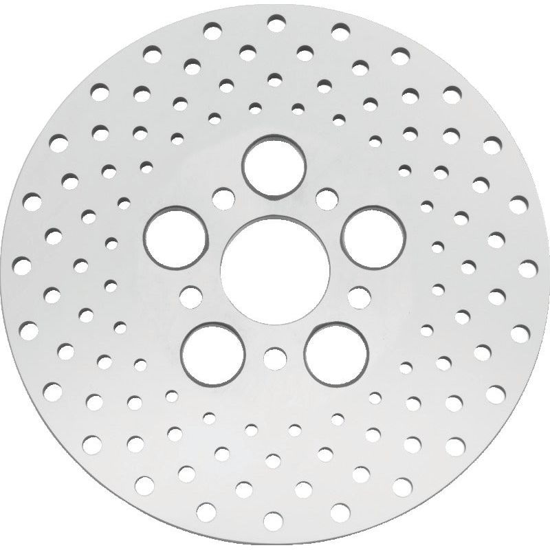 Bikers Choice 73-84 FL 10 Inch Front & Rear Drilled Stainless Rotor Replaces H-D 41813-79