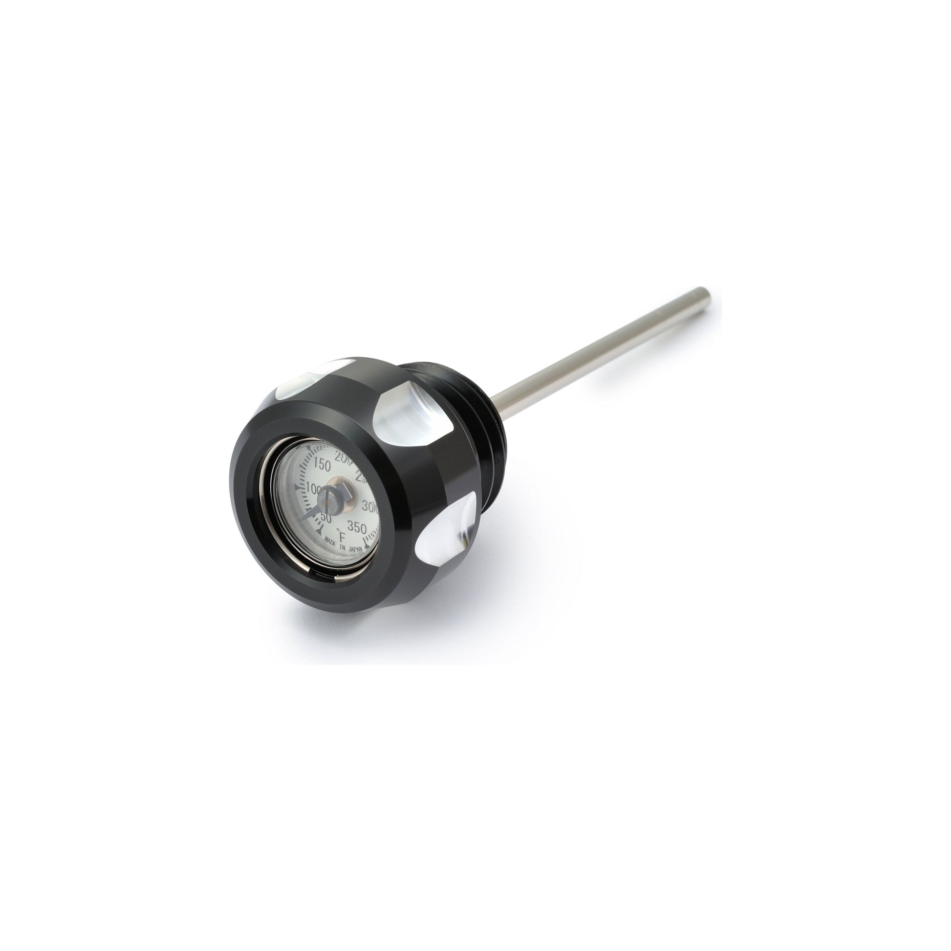 Oil Temp Dip Stick M8 Black And Machined