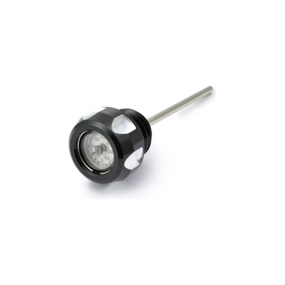 Oil Temp Dip Stick M8 Black And Machined