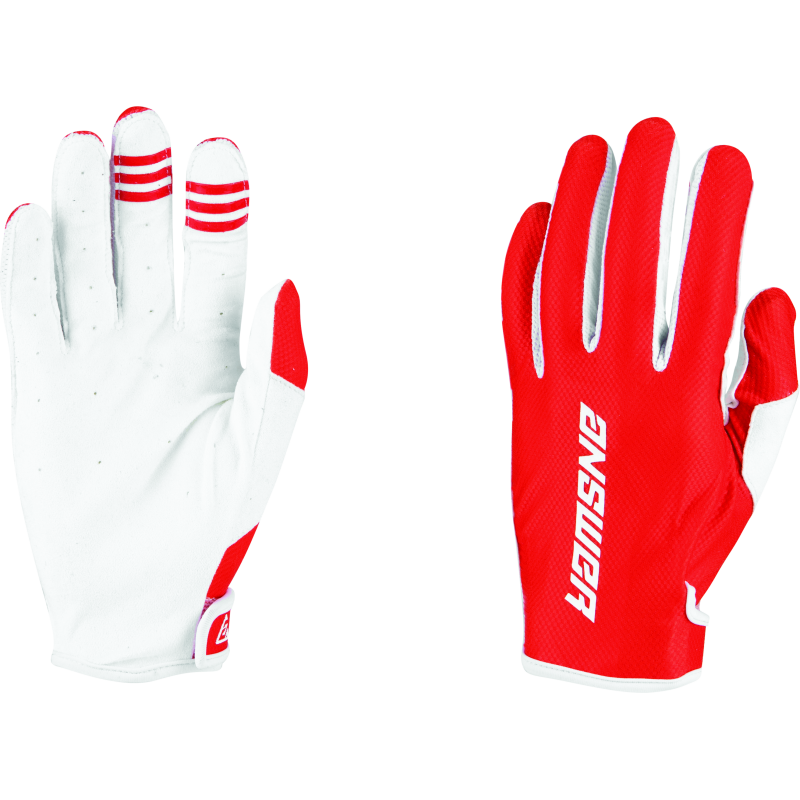 Answer Ascent Glove Red/White Youth - Medium