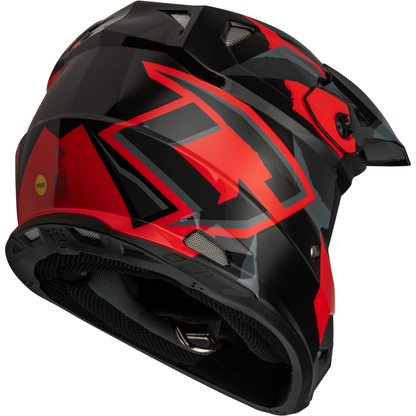 Mx 96 Splinter Helmet Black/Red Sm