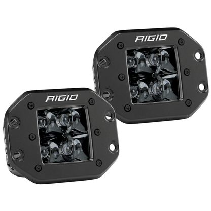 Rigid Industries D2 - Midnight Edition Flush Mount Spot Lights