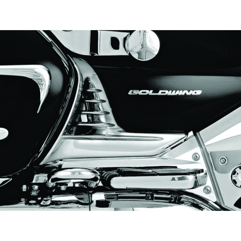 Kuryakyn Louvered Battery Box Cover 01-10 GL1800 Chrome