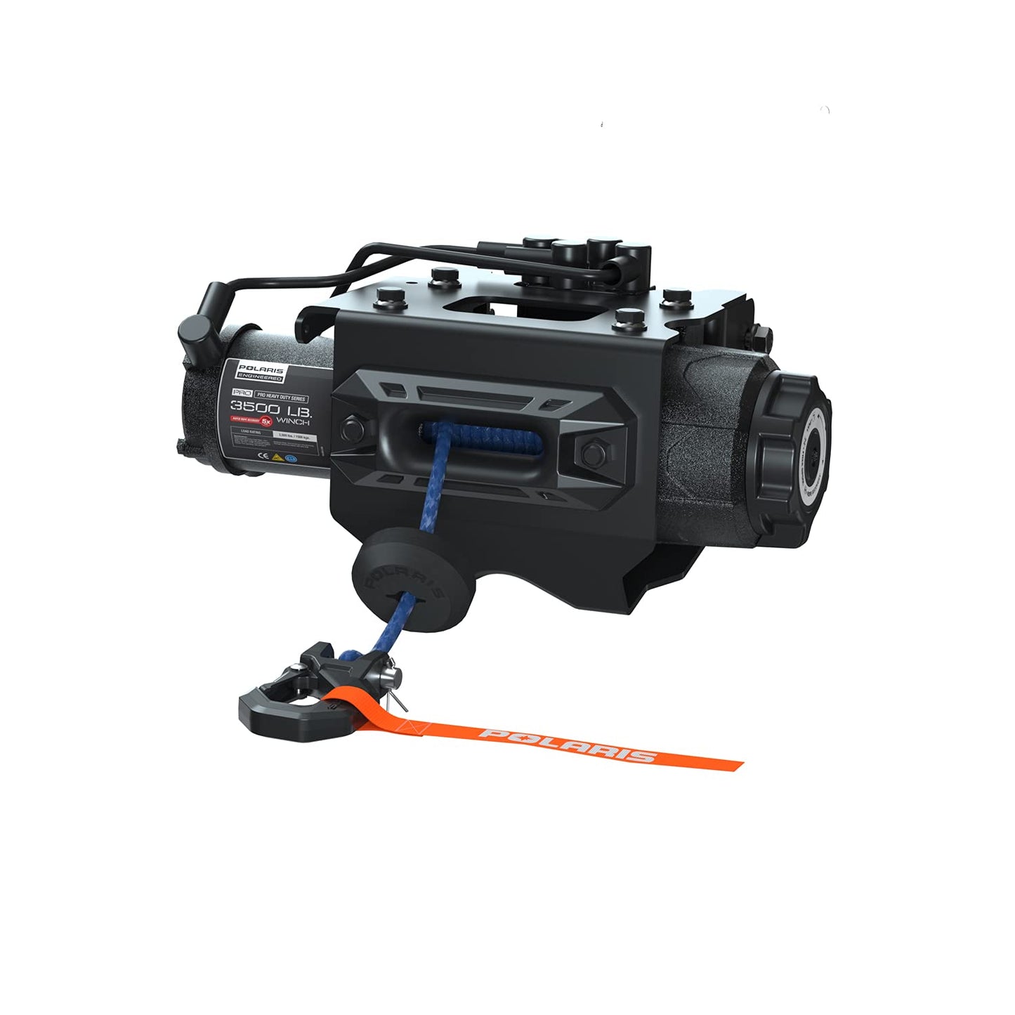Polaris Pro HD 3500 LB Winch for Sportsman 850, 550, 1000, Wireless Winch Controller, Faster Re-Spooling, 50 FT Synthetic Rope, Auto Stop Technology, for ATV Plowing, Chores, Trail Riding - 2889471