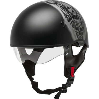 Hh 65 Half Helmet Tormentor Naked Matte Black/Silver Xl